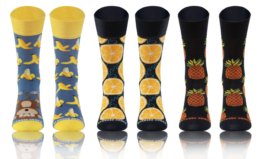Feinste Baumwollsocken lang 3er-Pack